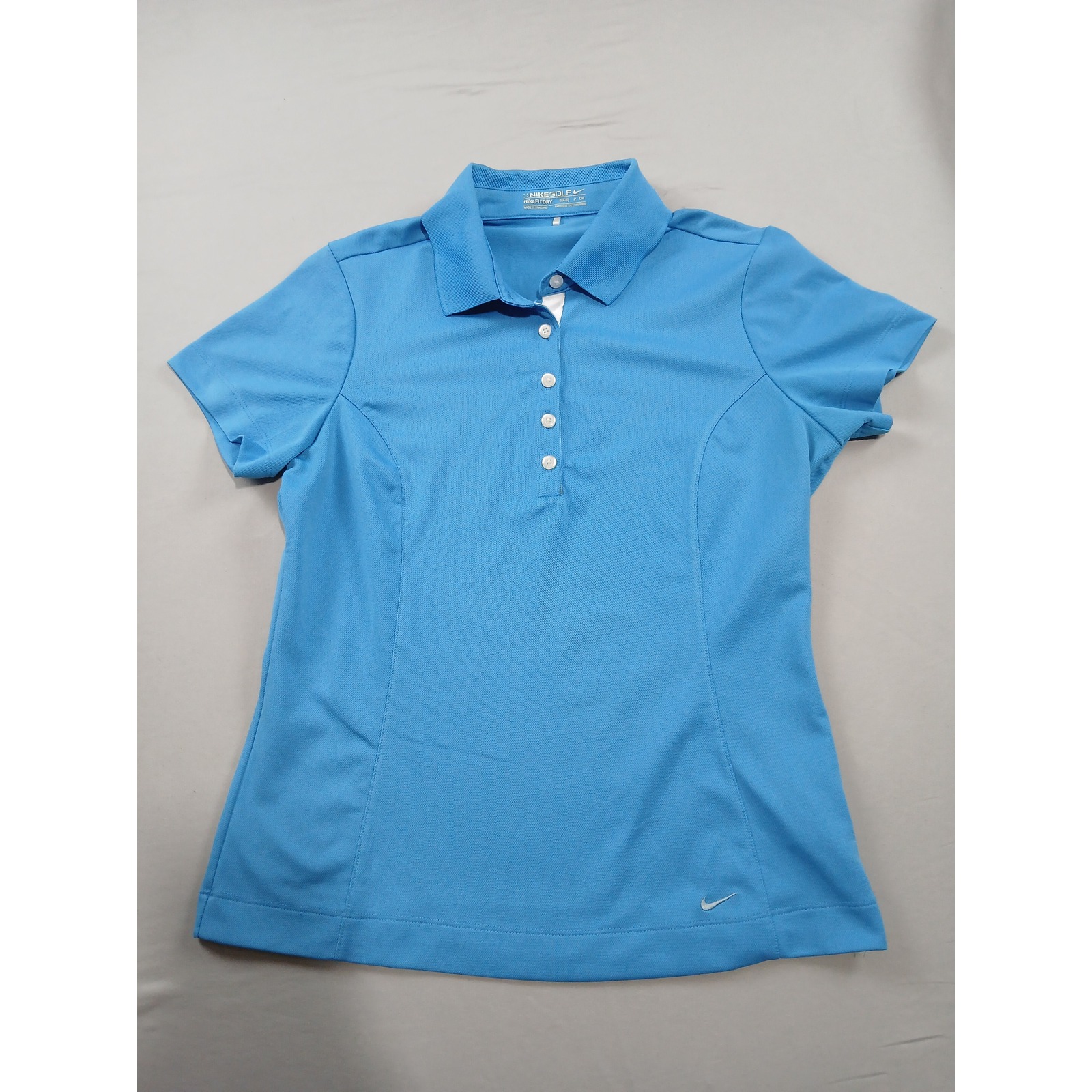 Nike Golf Fit Dry Polo Shirt Womens Small Blue Short Sleeve Athletic Top S 4-6